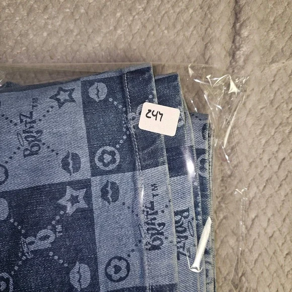 Dolls Kill x Bratz Blue Checkered Denim Mini Skirt Womens Small NEW - Picture 7 of 7